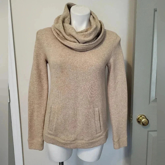 J.Crew Wool blend Funnel Cowl Neck Sweatshirt(S) - Picture 2 of 11